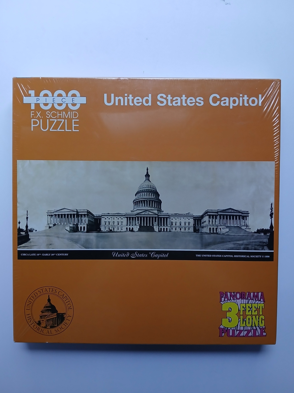 Rare 1998 FX Schmid United States Capitol 1000 pc Panorama 3' Jigsaw Puzzle New!